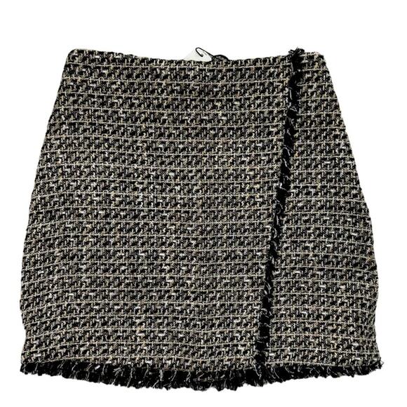 Express tweed Size 4 mini skirt NWT Dark Academia Preppy Classic School Girl - Picture 1 of 4